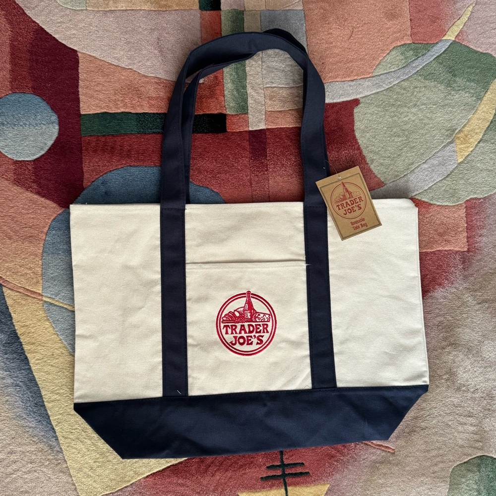 NWT Trader Joe’s reusable canvas bag